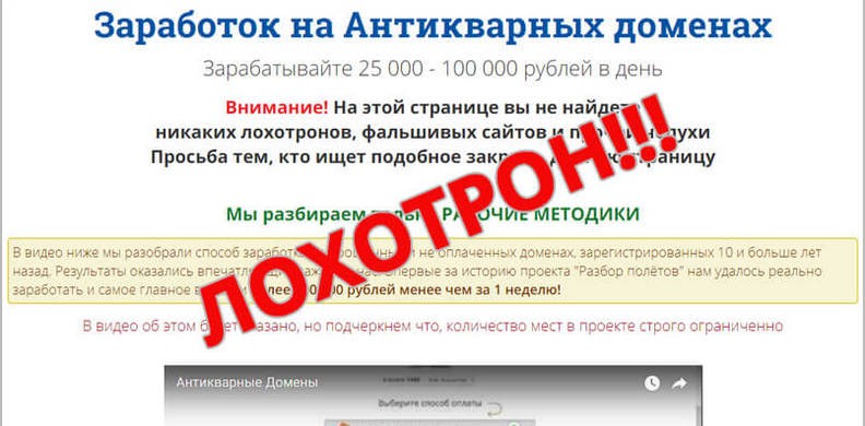 Вся правда про заработок на антикварных доменах