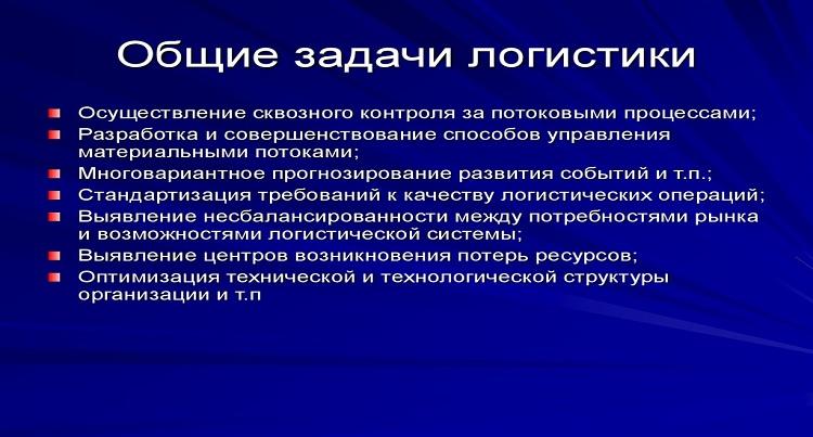 Первостепенные задачи в логистике