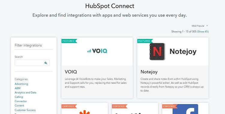 Hubspot CRM — это бесплатная англоязычная платформа