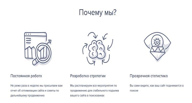 Специалисты конструктора оказывают помощь в СЕО-оптимизации